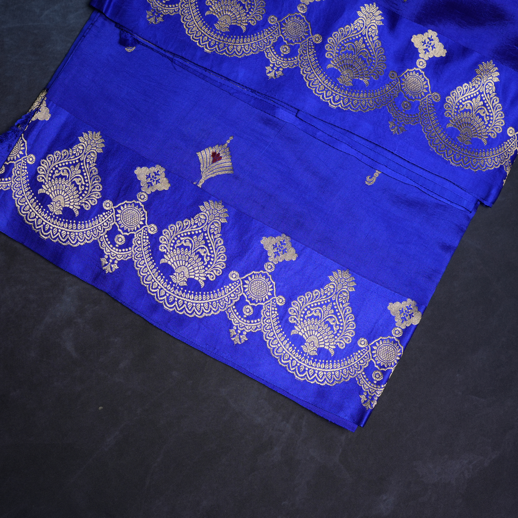 Raw Mango Pure Handloom Banarasi Saree Hand Weave Comes With Blouse 
