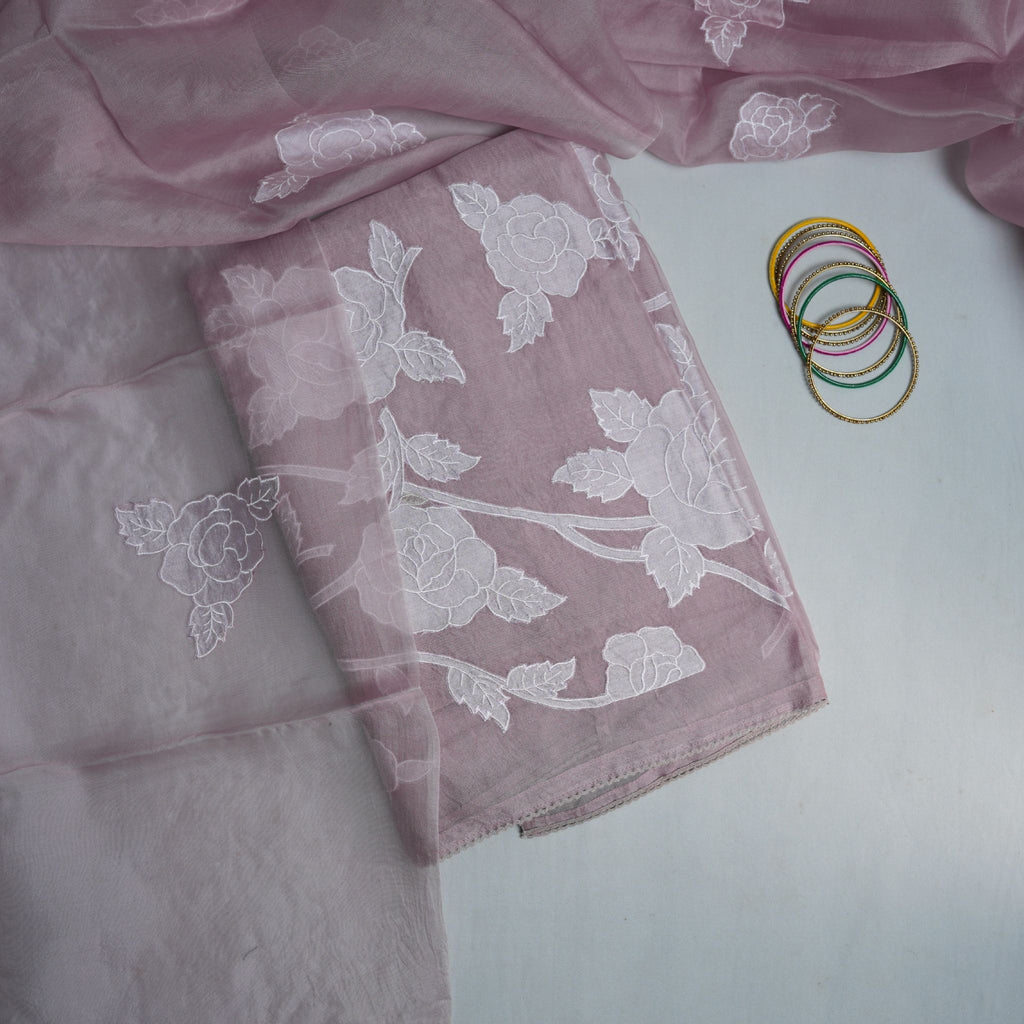 Premium Organza 3-Piece Suit Set