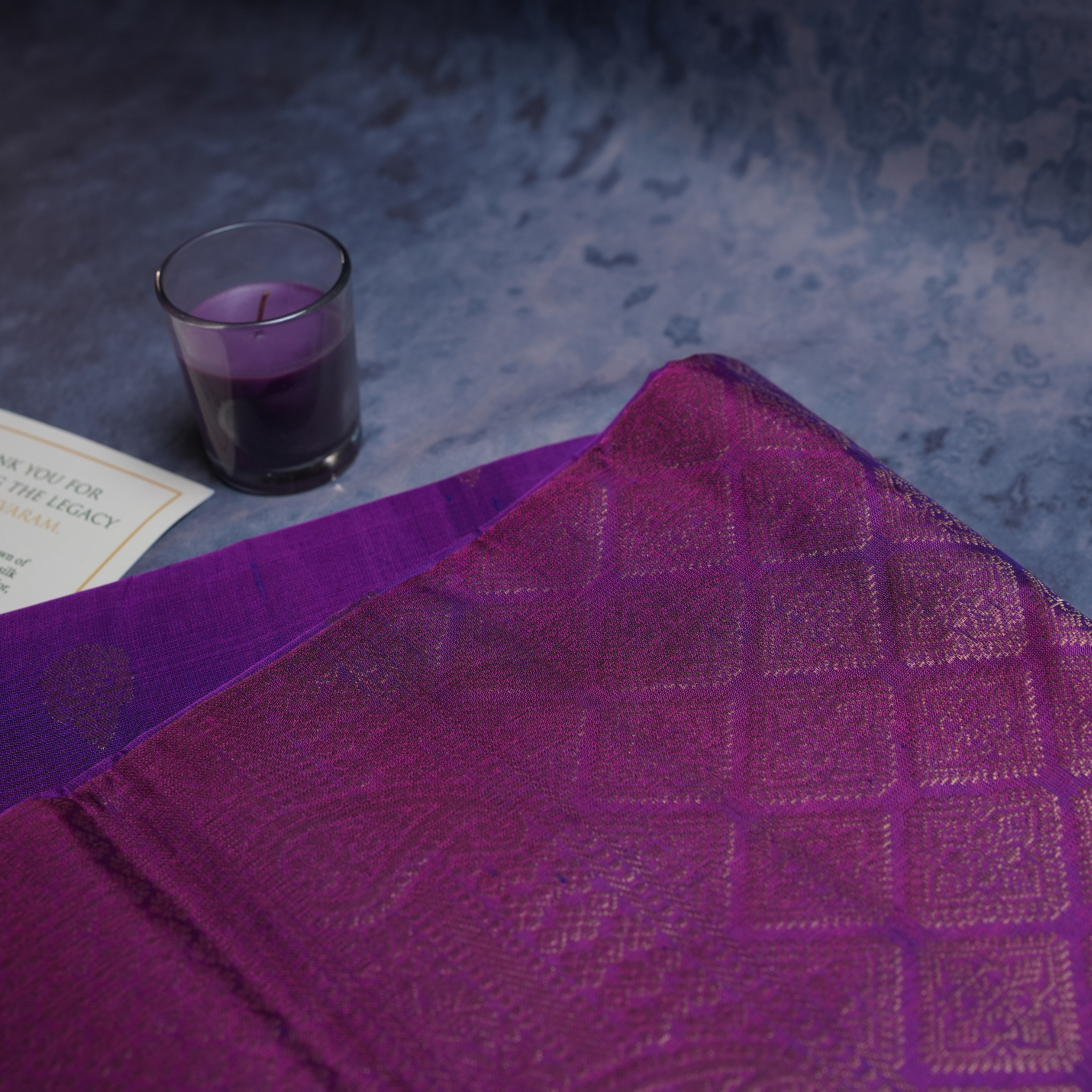 Beautiful Handloom Kanjivaram  South Silk Saree with Blouse Piece 