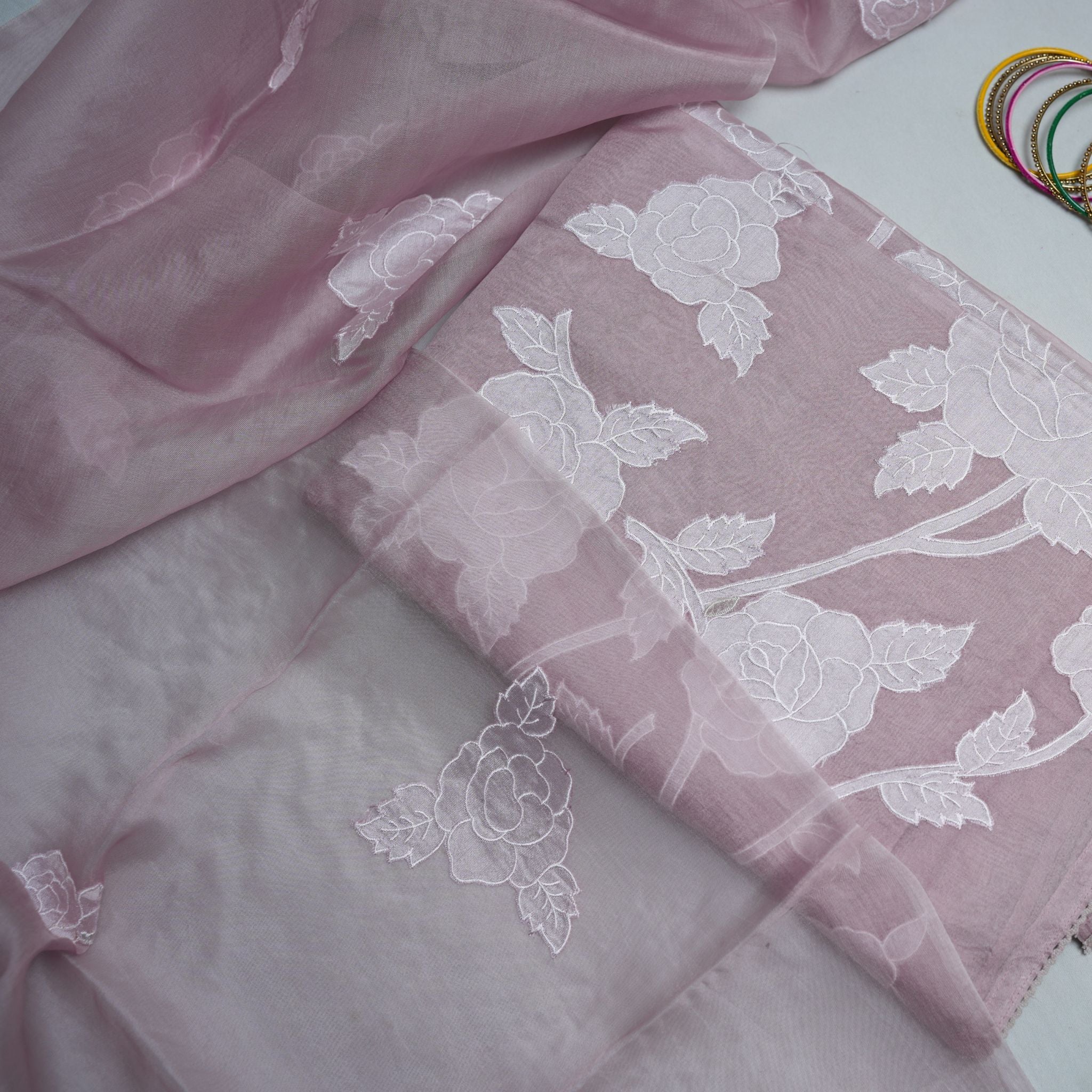 Premium Organza 3-Piece Suit Set