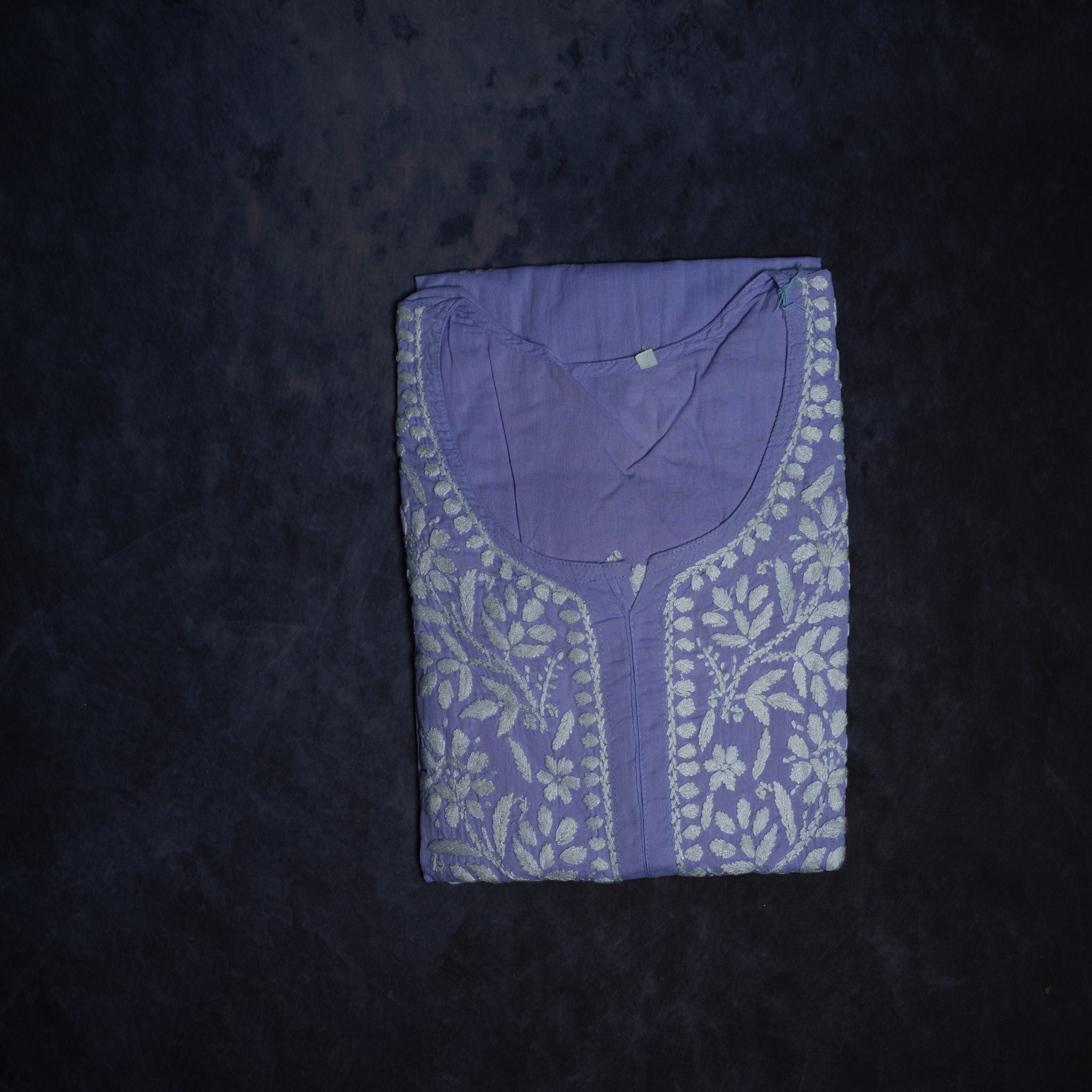 Cotton Lucknowi Chikankari Embroidered Kurti for Women – Lightweight & Comfortable Daily Ethnic Wear