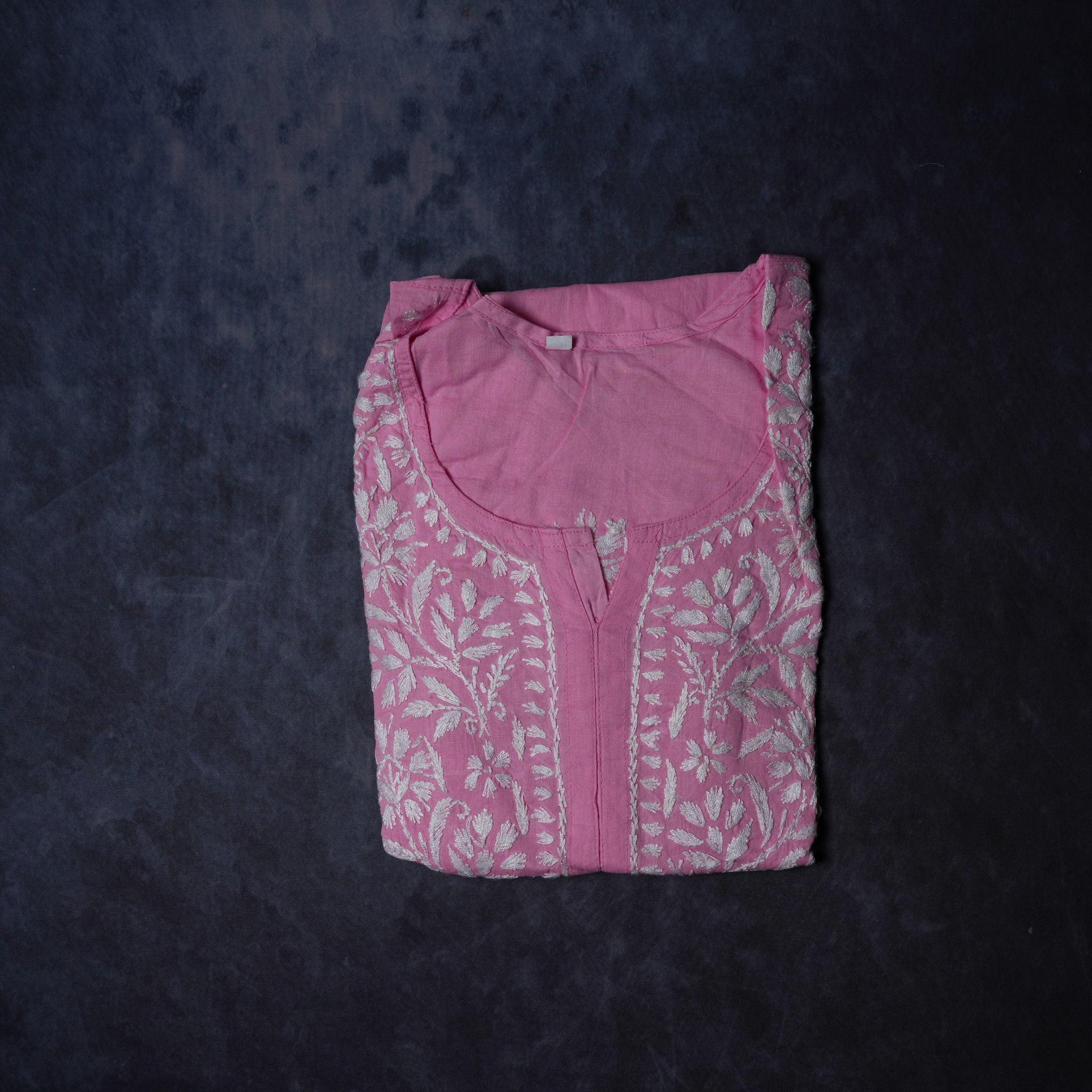 Cotton Lucknowi Chikankari Embroidered Kurti for Women – Lightweight & Comfortable Daily Ethnic Wear